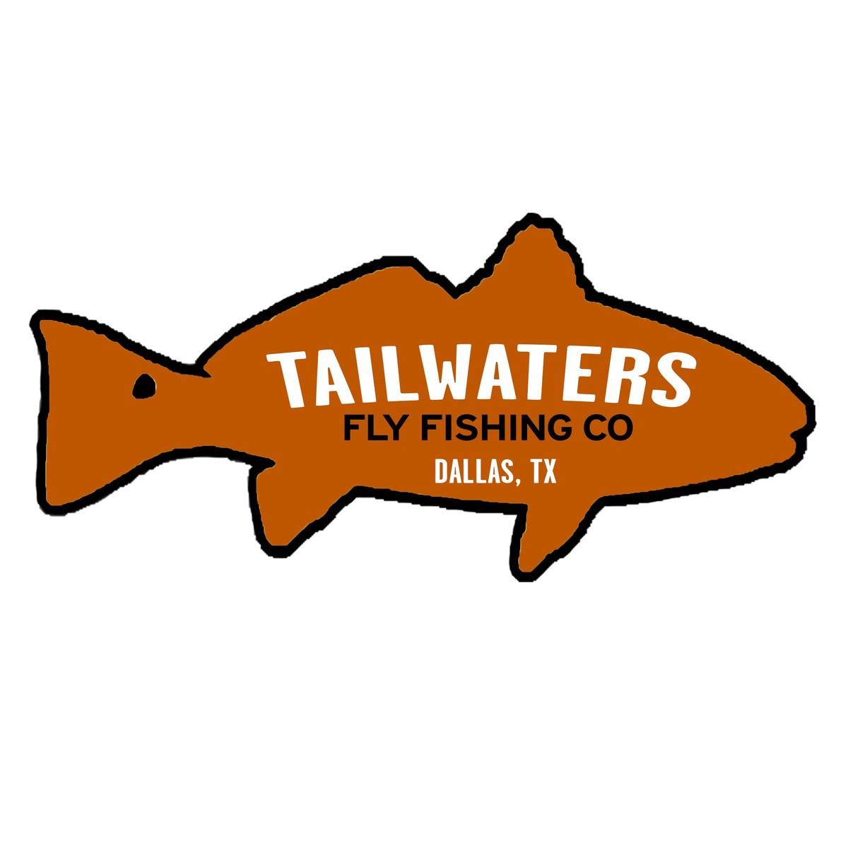 Tailwaters Fly Fishing Redfish Sticker