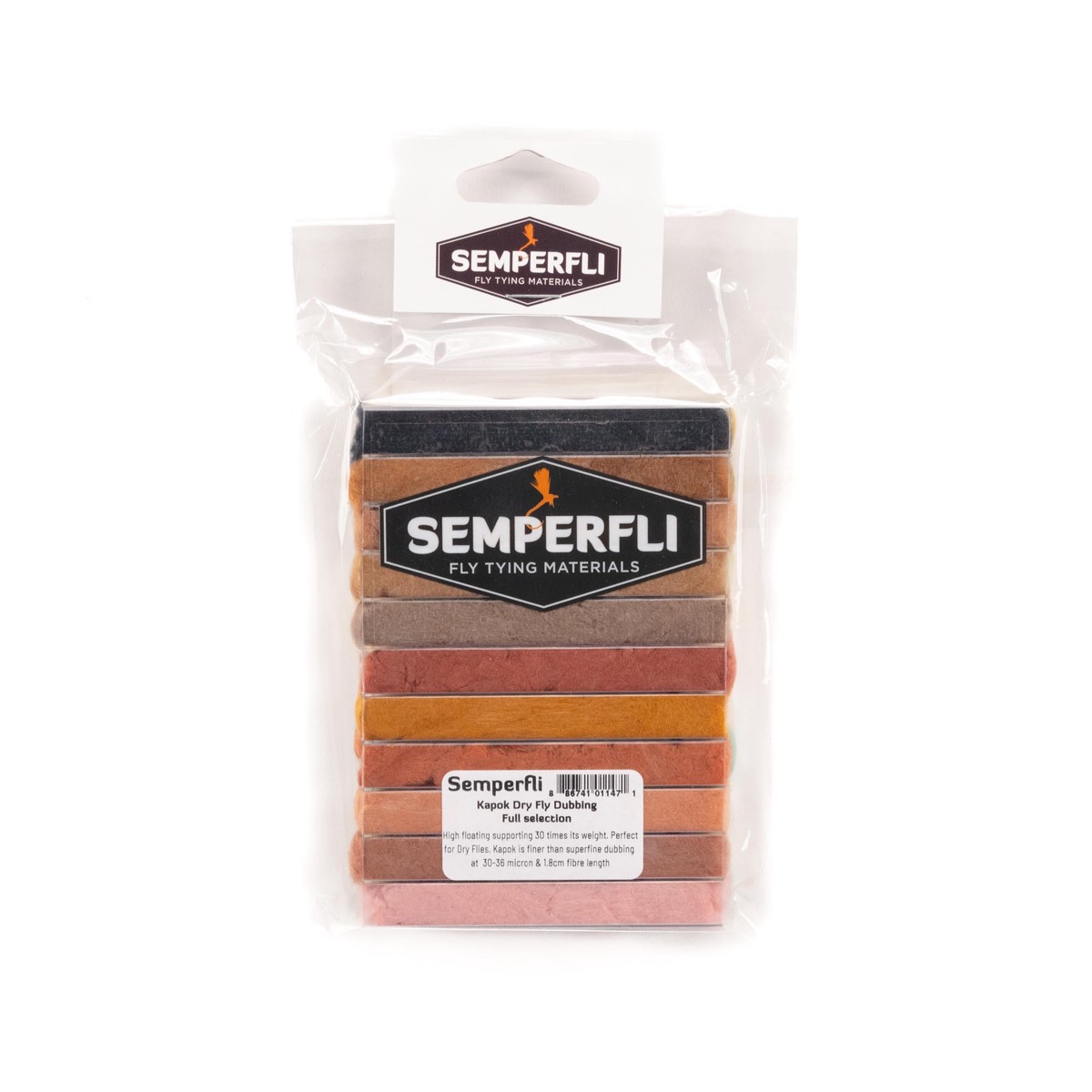 Semperfli Kapok Dry Fly Dubbing Full Selection Dispenser