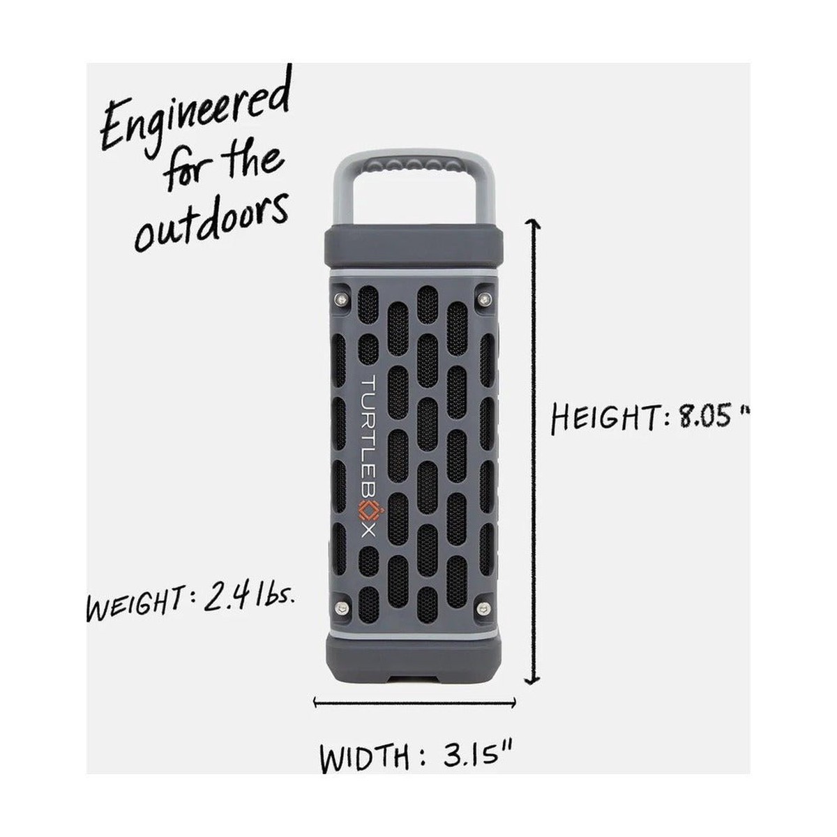 Turtlebox Audio Ranger Speaker - Gray