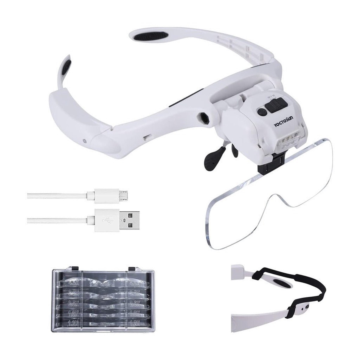 Rechargable LED Head Magnifier