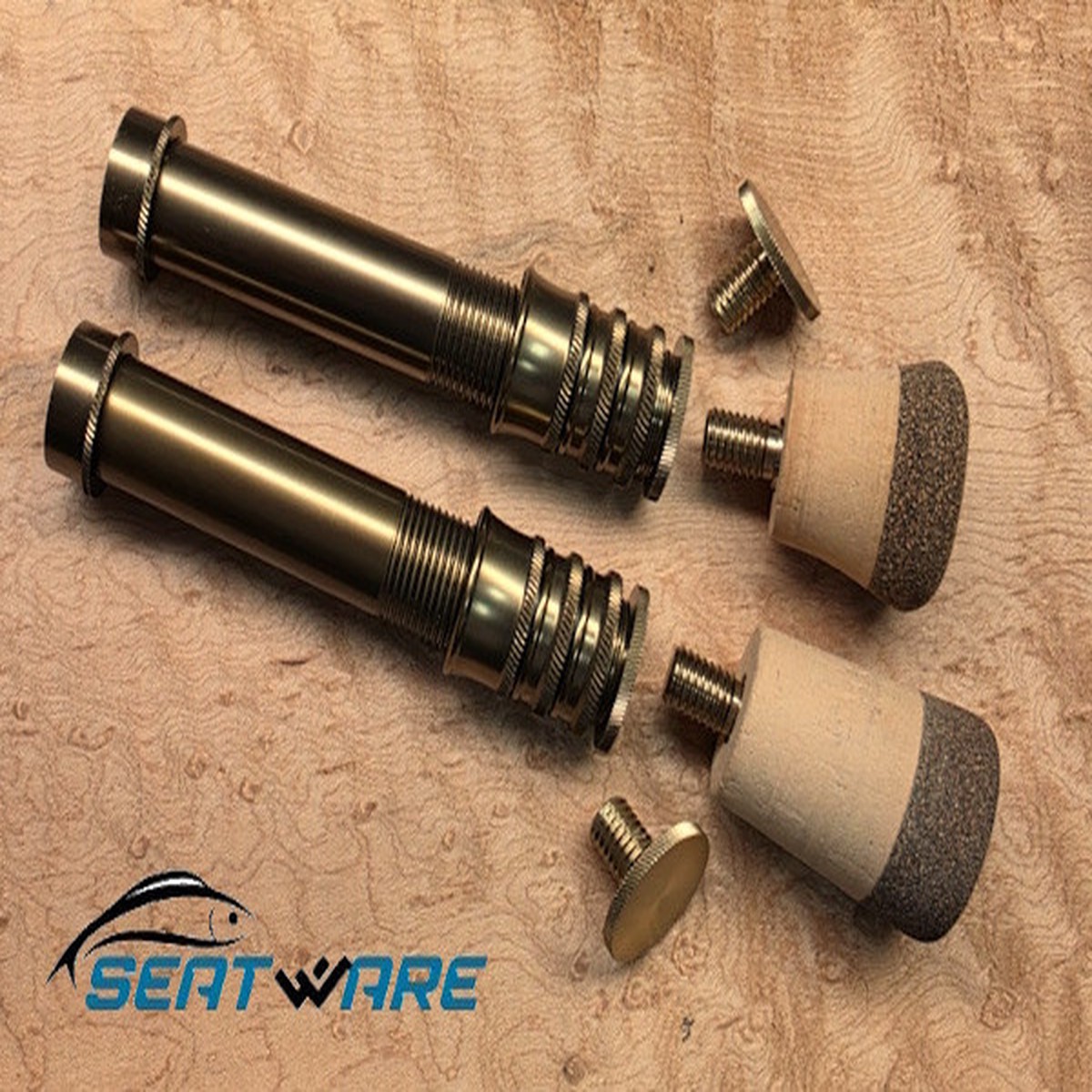 'SeatWare' Dark Champagne Anodized All Metal Reel Seat w/Removable Fighting Butt