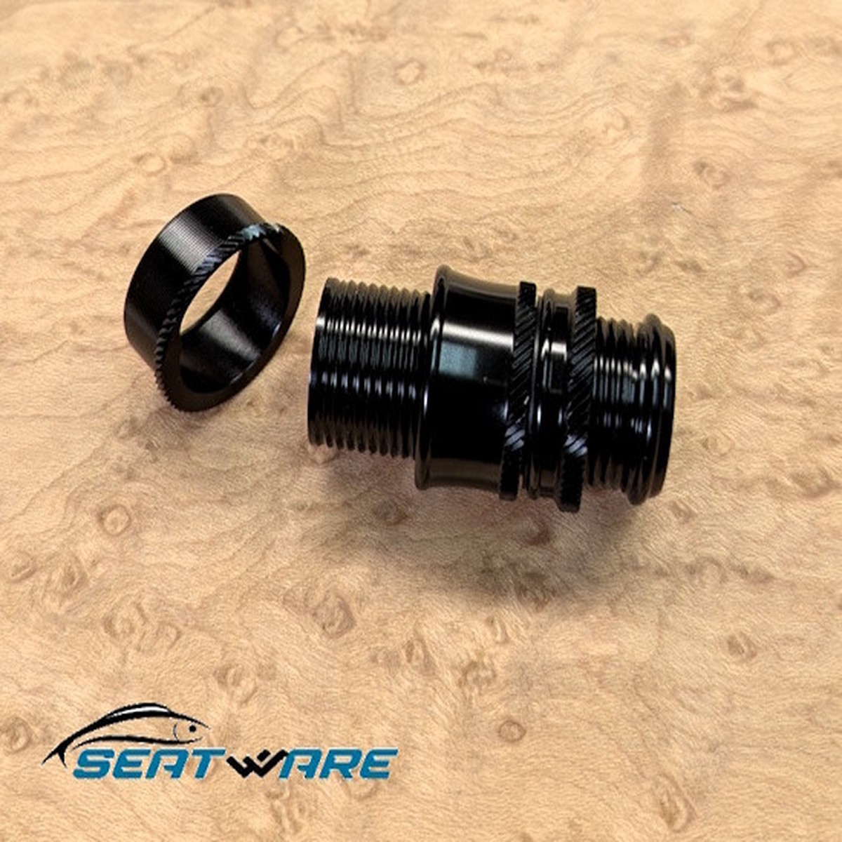 'SeatWare' Uplocking Black Anodized Reel Seat Skeleton Model-SW01