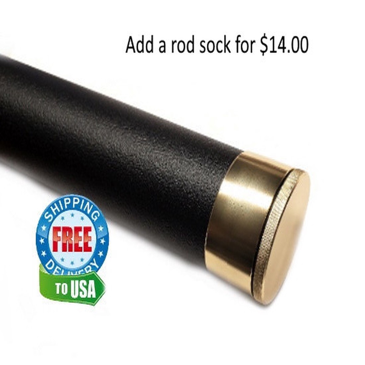 1-5/8" Dia. Rod Case Black Finish for 2pc Rods